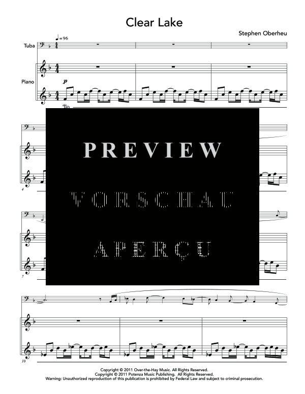 Product gallery: Page 5 of 11 Clear Lake, , (tuba and piano)