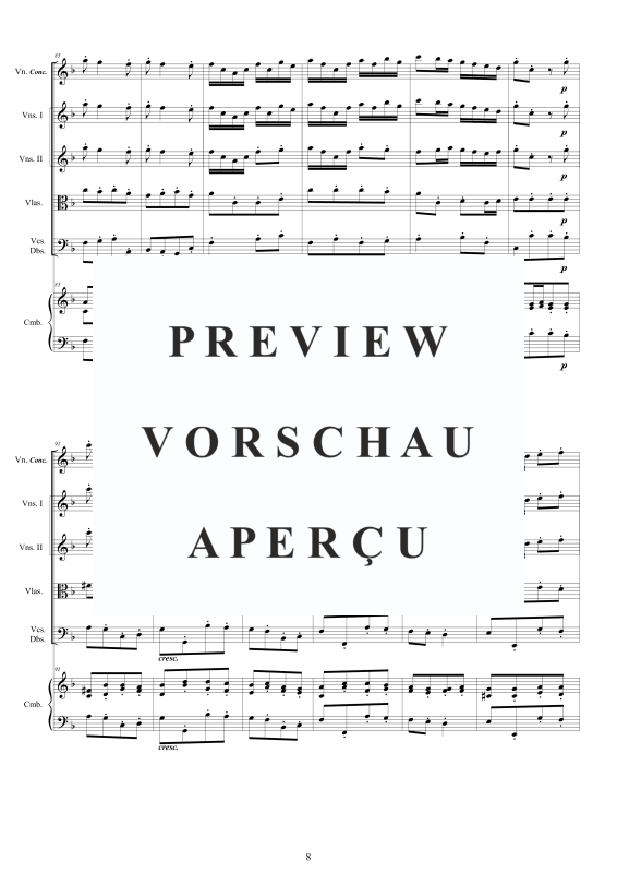Product gallery: Page 9 of 11 Concerto No.10 in F-Dur Op.9, , Concertante Violin, String Ensemble, and Harpsichord (Bc)