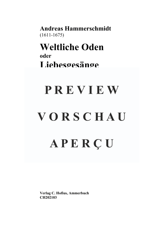 Produktgalerie: Seite 4 von 11 Weltliche Oden, Teil 1 bis 3, , (Gemischtes Ensemble 1-4 Vokalstimmen, Violine, Viola da gamba und BC)