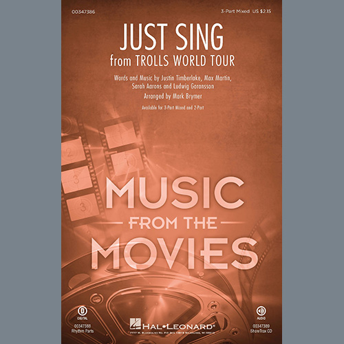 Product picture to: Just Sing (from Trolls World Tour) (arr. Mark Brymer)