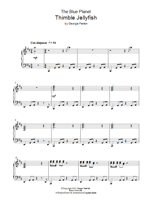 Produktbild zu:  The Blue Planet, Thimble Jelly Fish - George Fenton