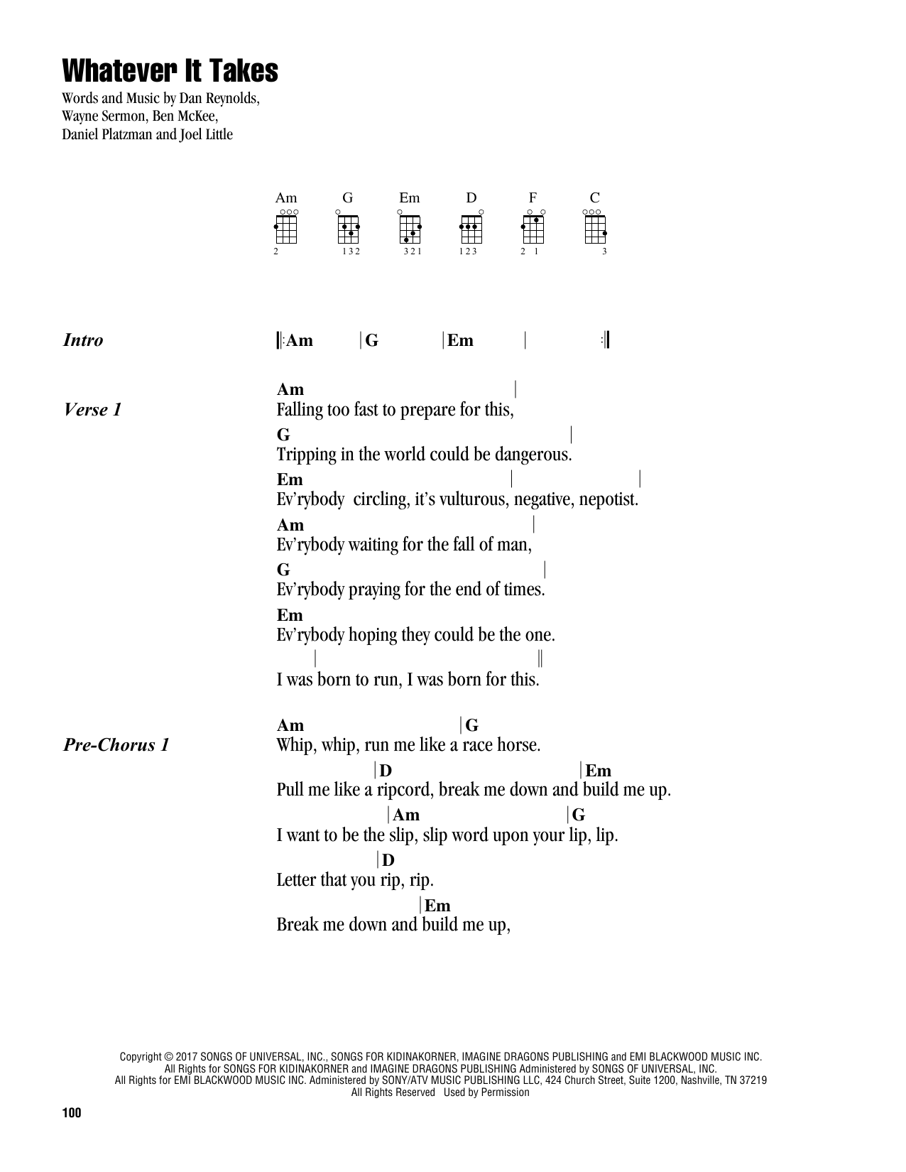 Product gallery: Page 1 of 1 Whatever It Takes, Imagine Dragons