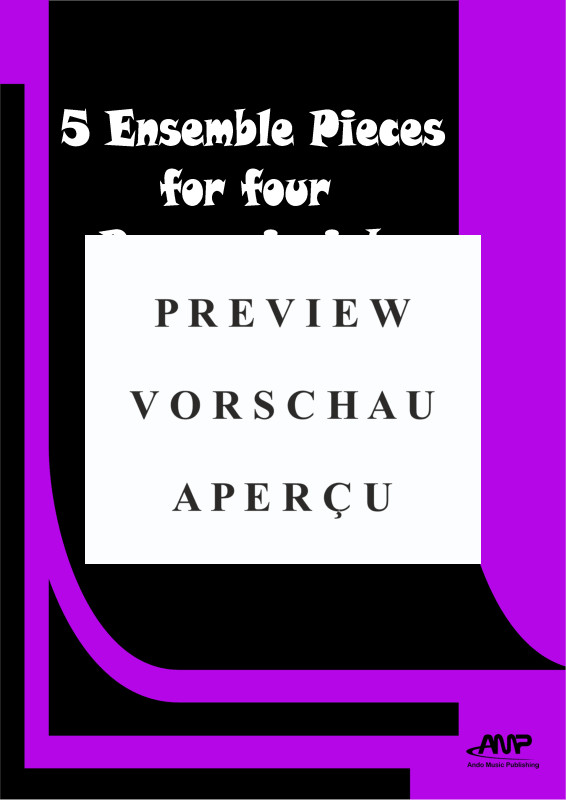 Produktgalerie: Seite 2 von 11 5 Ensemble Pieces for four Percussionists, , Percussion Ensemble Quartet