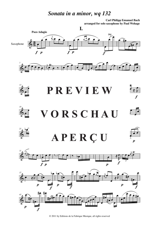 Product gallery: Page 3 of 8 Sonata in a minor , , (alto saxophone)