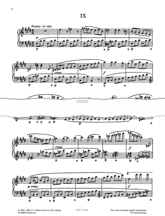 Produktgalerie: Seite 1 von 1 Prelude No.9 (from 24 Preludes Op. 34), Dmitri Shostakovich, Klavier