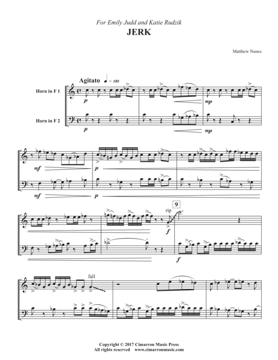 Produktbild zu: Jerk Matthew Nunes