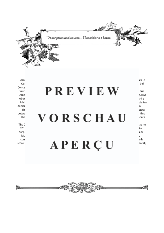 Product gallery: Page 3 of 11 Concerto in H-Moll Op.9, , Oboe D'Amore Solo, String Ensemble, and Harpsichord (Bc)
