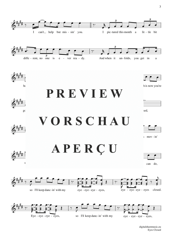 Product gallery: Page 4 of 5 Eyes Closed , Sheeran, Ed, Tenor Saxophone