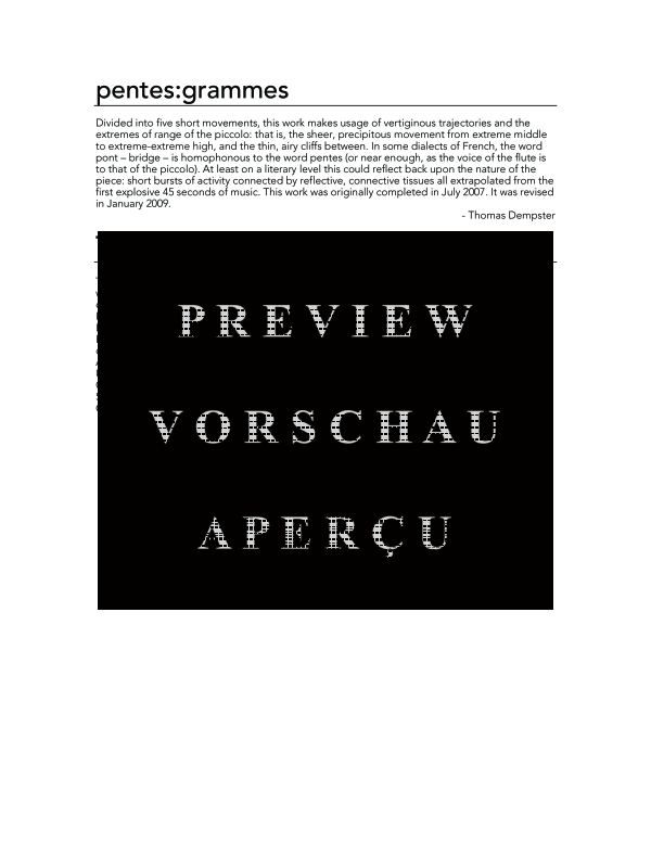 Produktgalerie: Seite 4 von 11 pentes:grammes, , (Piccolo Flöte Solo)