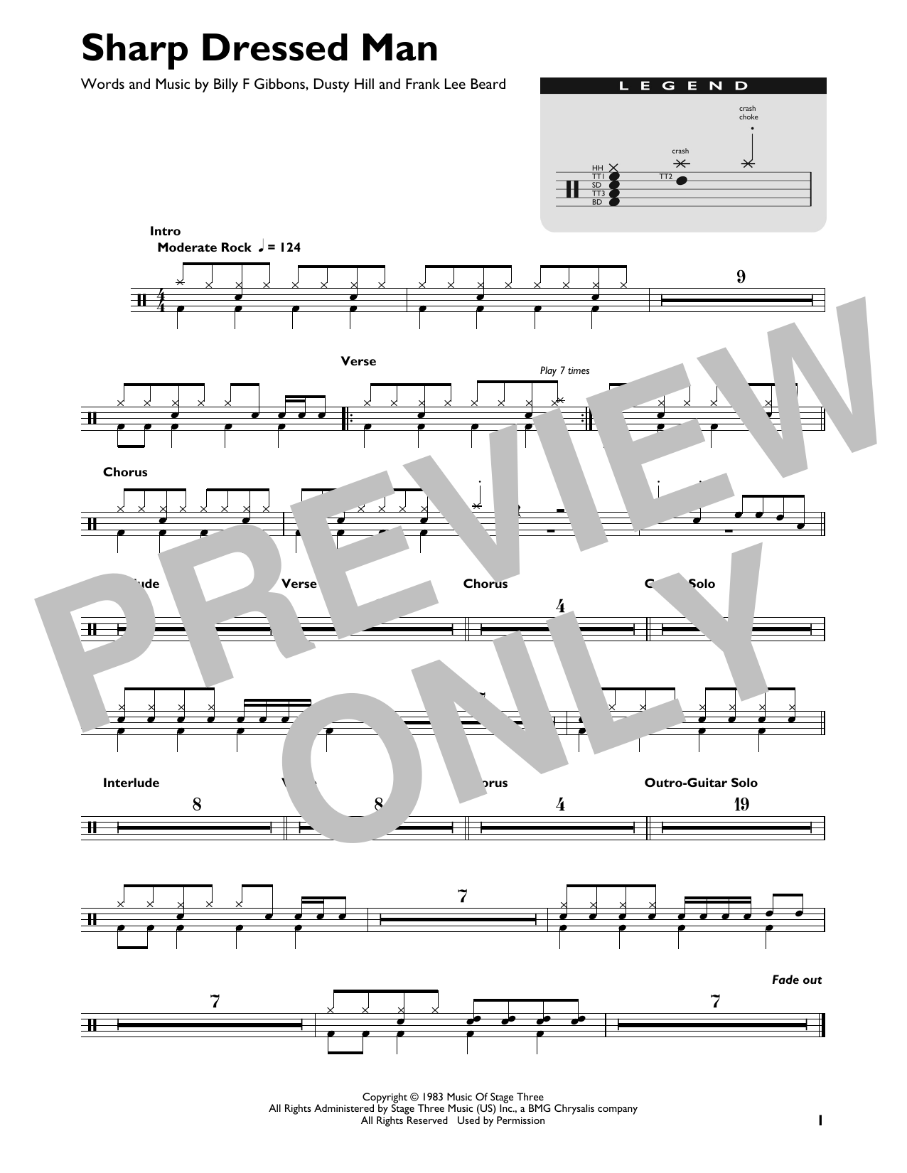 Product gallery: Page 1 of 1 Sharp Dressed Man, ZZ Top