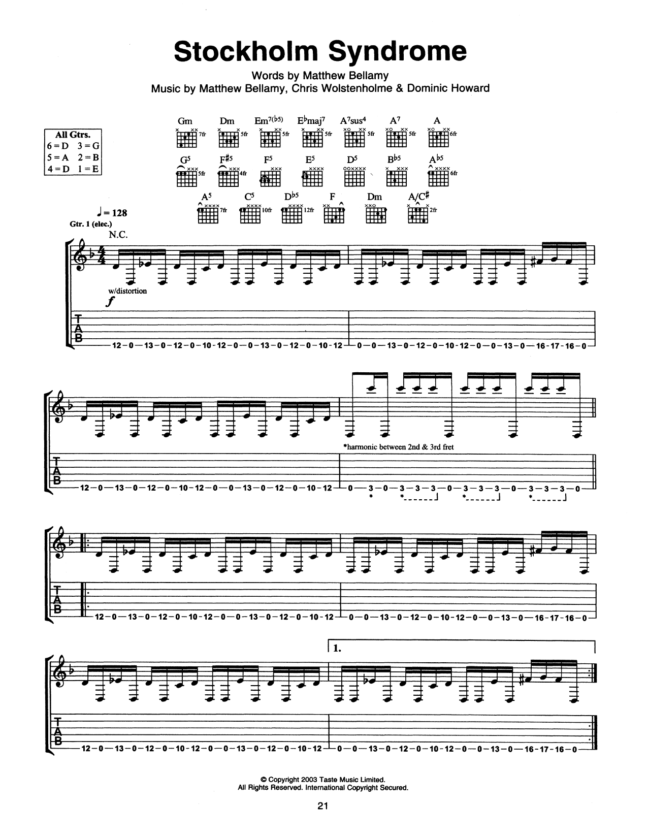 Product picture to:  Stockholm Syndrome - Muse