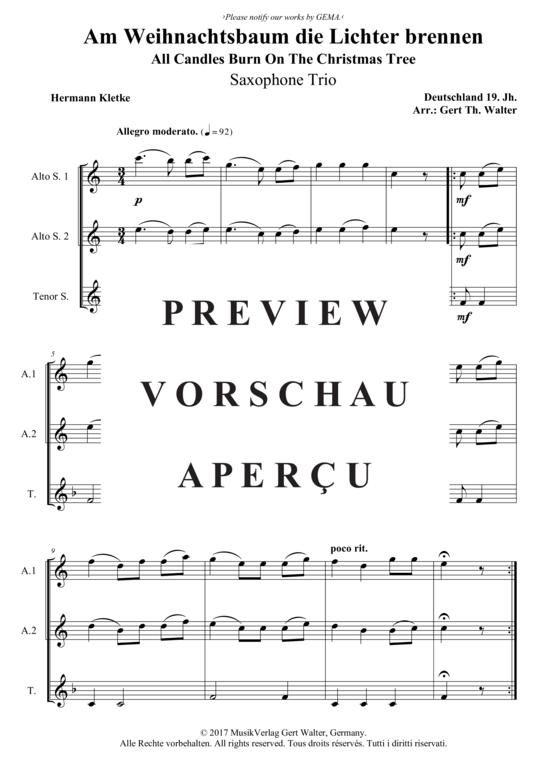 Produktbild zu: Am Weihnachtsbaum die Lichter brennen Traditional
