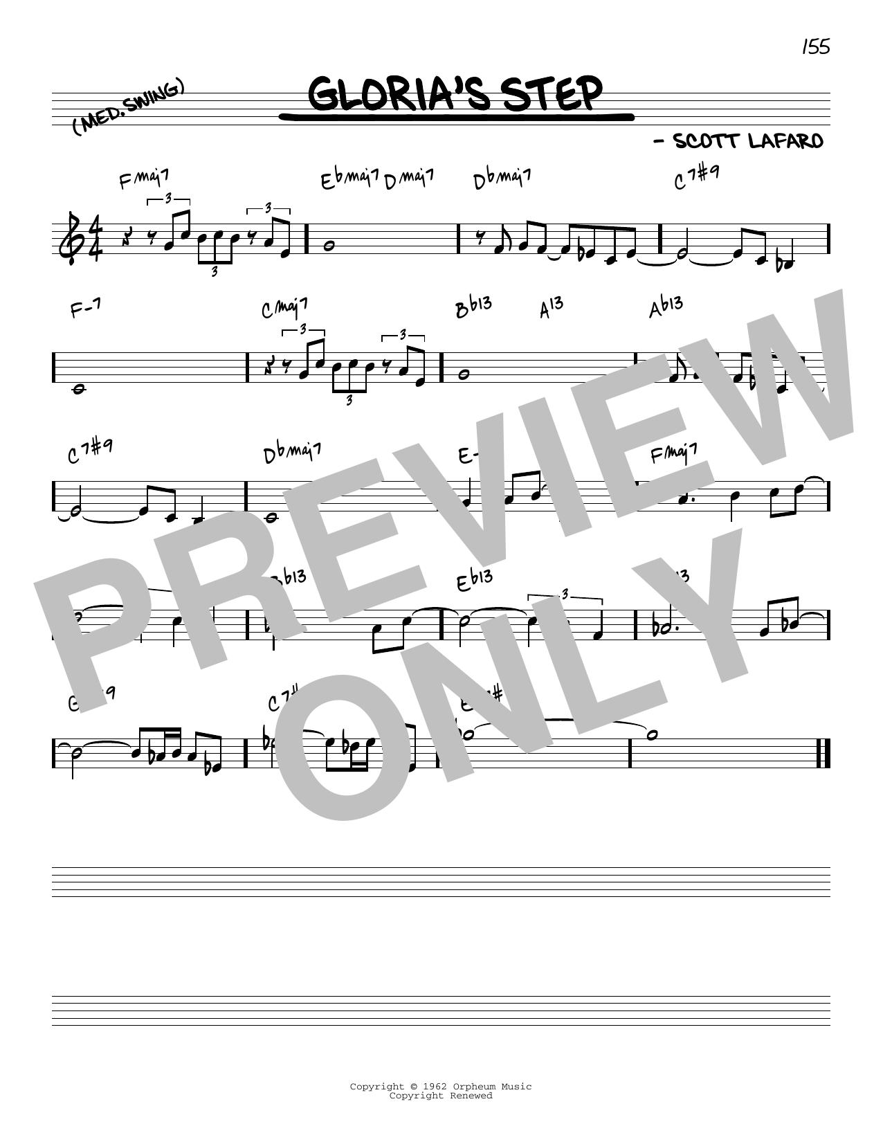 Produktbild zu:  Gloria's Step [Reharmonized version] (arr. Jack Grassel) - Scott LeFaro