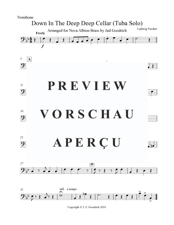 Product gallery: Page 9 of 10 Down in the Deep Deep Cellar, , Brass Quintet