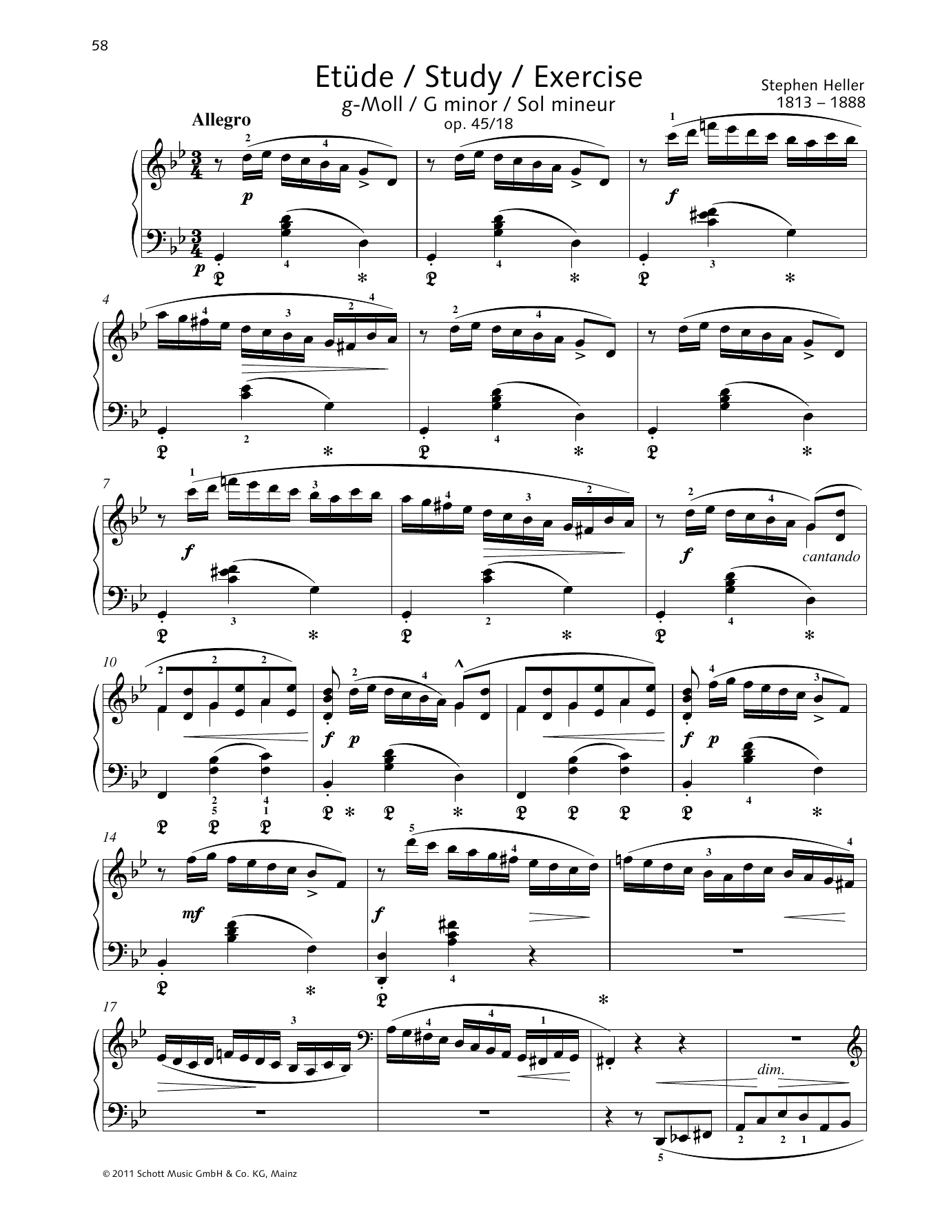 Product gallery: Page 1 of 1 Study G minor, Stephen Heller
