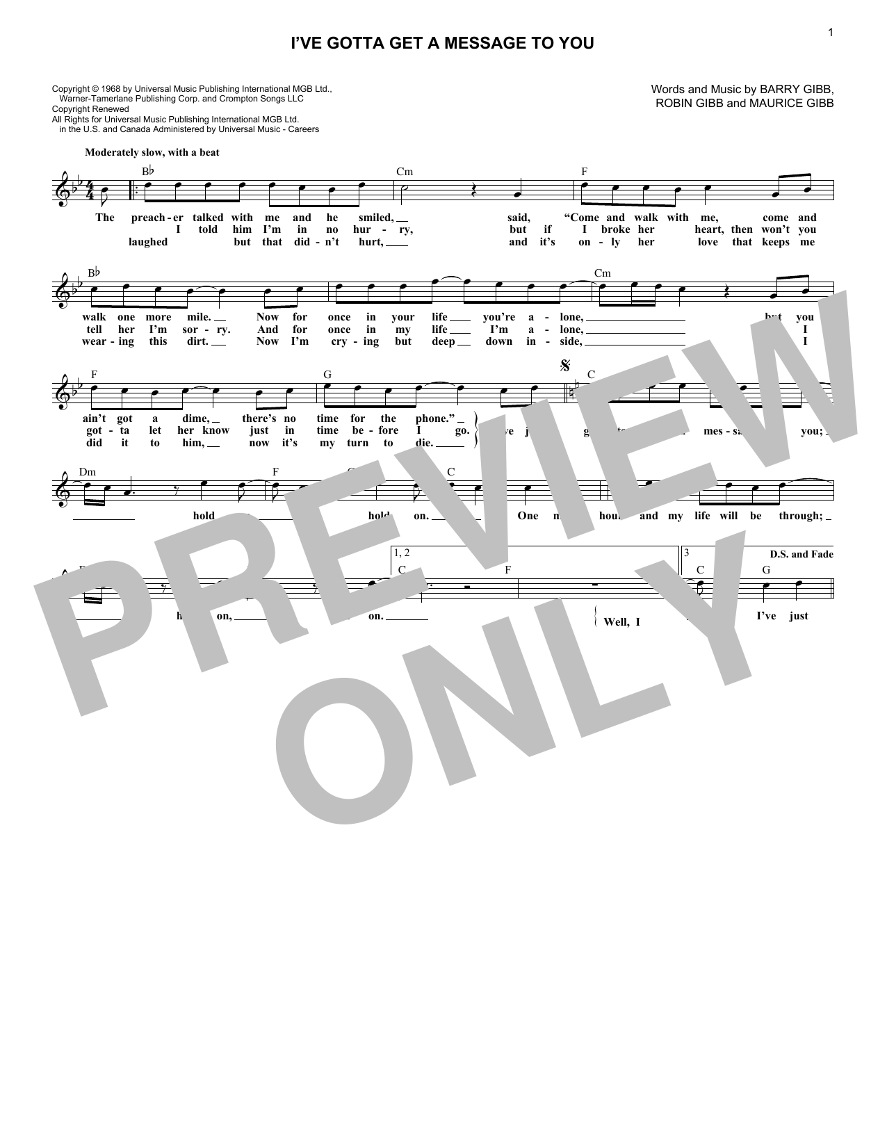 Produktbild zu: I've Gotta Get A Message To You