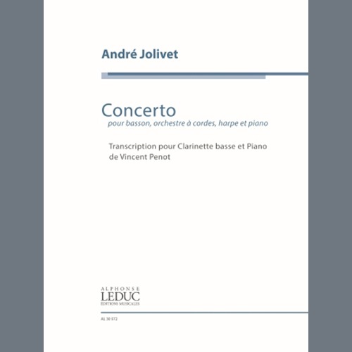 Product picture to: Concerto for Bassoon, transcription for Bass Clarinet