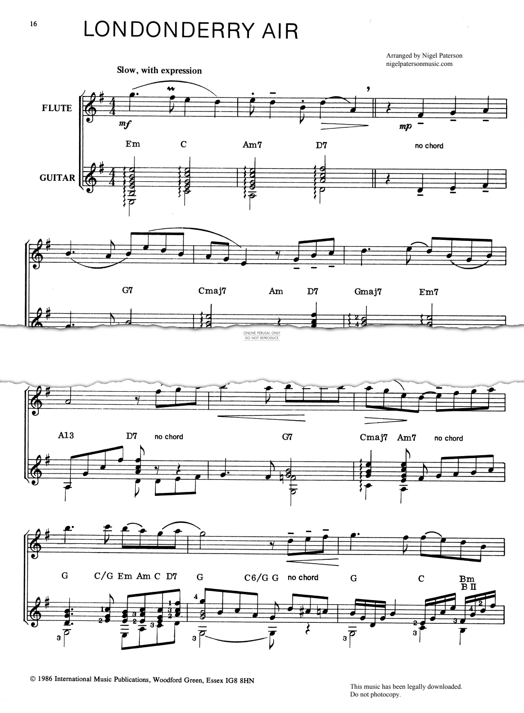 Product gallery: Page 1 of 1 Londonderry Air, 