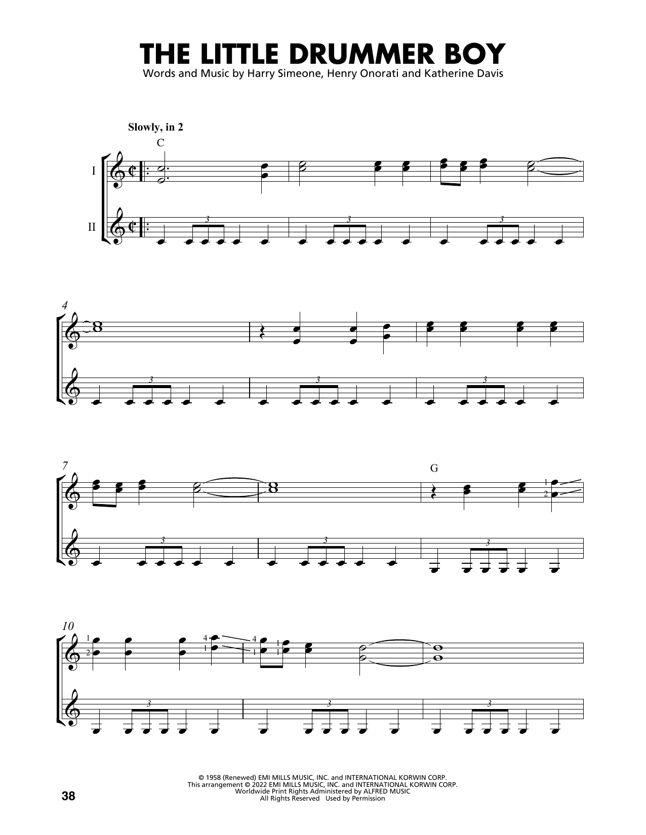 Produktgalerie: Seite 1 von 1 The Little Drummer Boy (arr. Mark Phillips), Katherine Davis, Gitarre