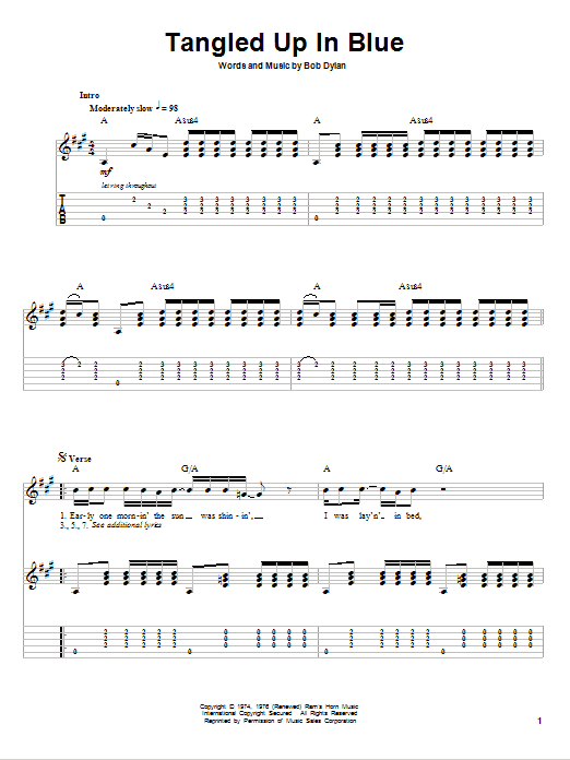 Produktbild zu: Tangled Up In Blue