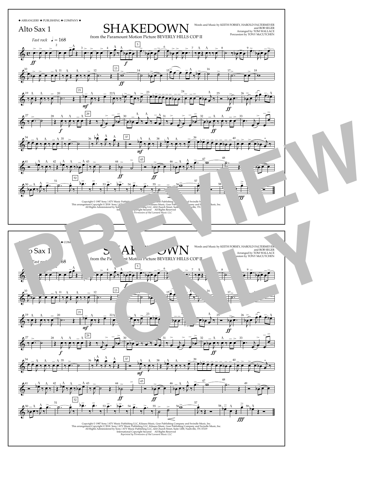 Product picture to: Shakedown - Alto Sax 1