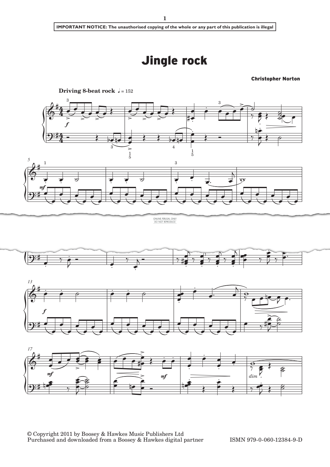 Produktgalerie: Seite 1 von 1 Jingle Rock, Christopher Norton, Klavier