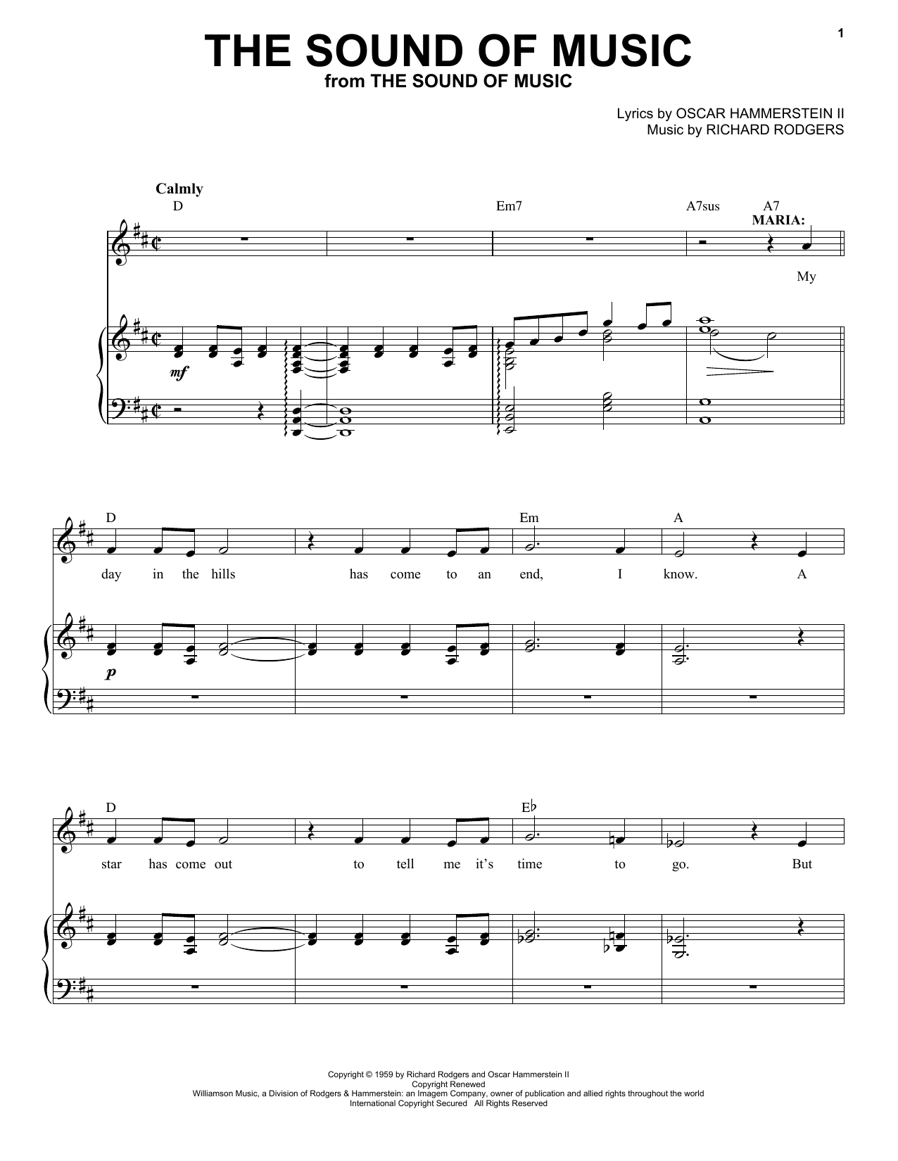 Produktbild zu: The Sound Of Music (from The Sound of Music)