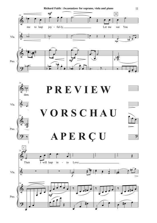 Product gallery: Page 12 of 21 Incantations , , (soprano, viola + piano)
