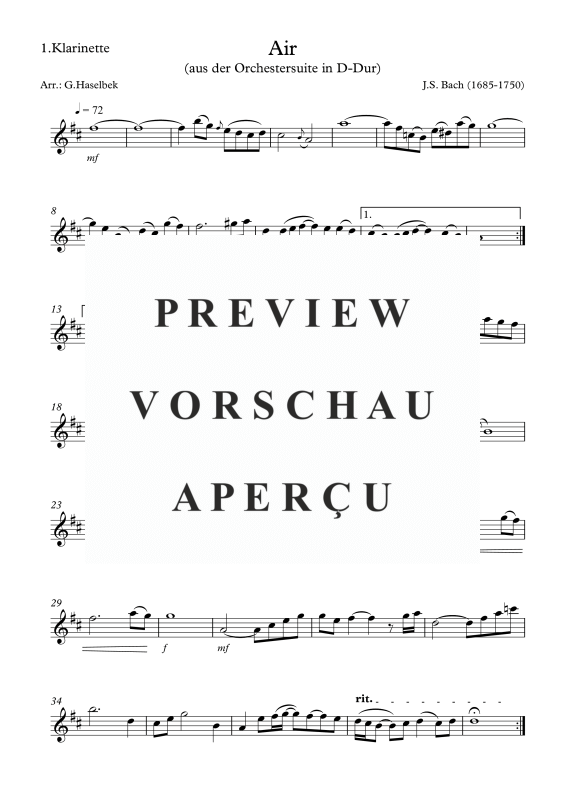gallery: Air, , Clarinet Quartet 3x Clarinet In Bb and Bass Clarinet