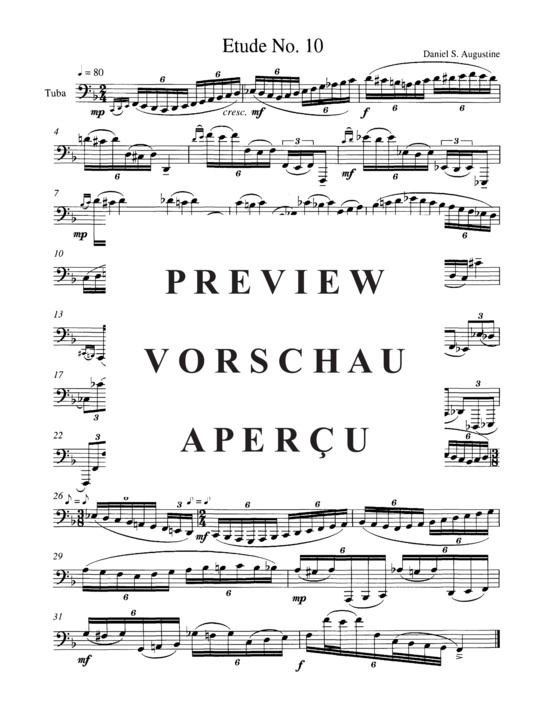 Product gallery: Page 14 of 21 Seventeen Etudes for Tuba , , (Tuba Solo)