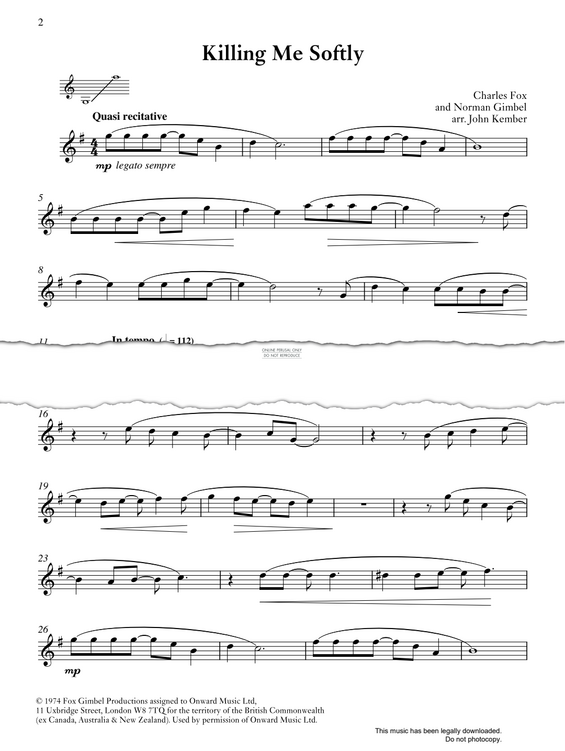 Product gallery: Page 1 of 1 Killing Me Softly, Charles Fox