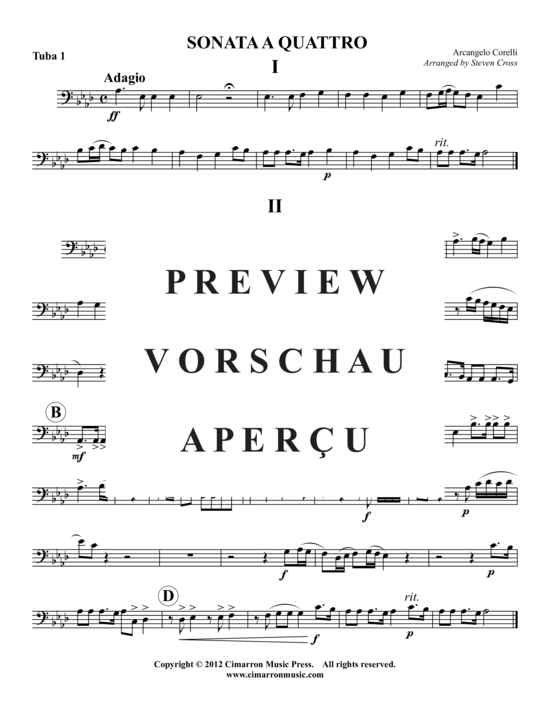 Product gallery: Page 15 of 20 Sonata A Quattro , , (Tuba Quartet: 2x Baritone, 2xTuba)