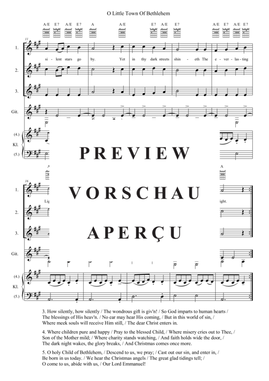 Produktgalerie: Seite 3 von 11 O Little Town Of Bethlehem , , (flexibles Quintett)