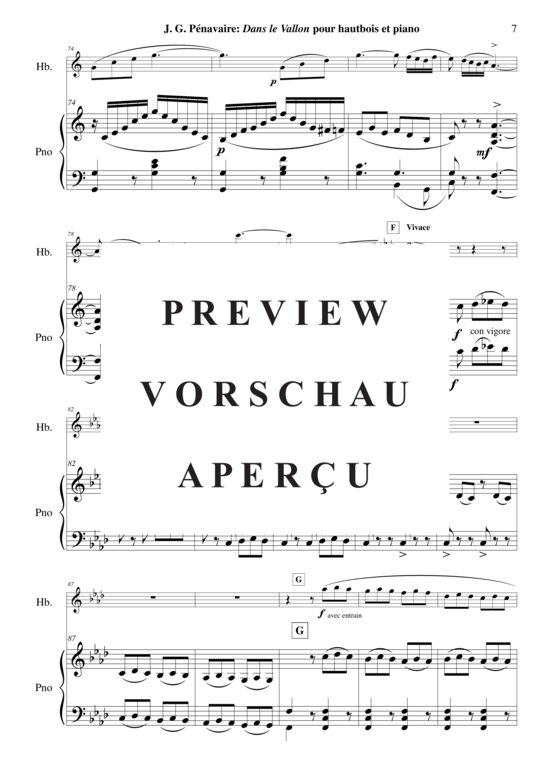 Product gallery: Page 8 of 19 Dans Le Vallon , , (Oboe + Keyboard)