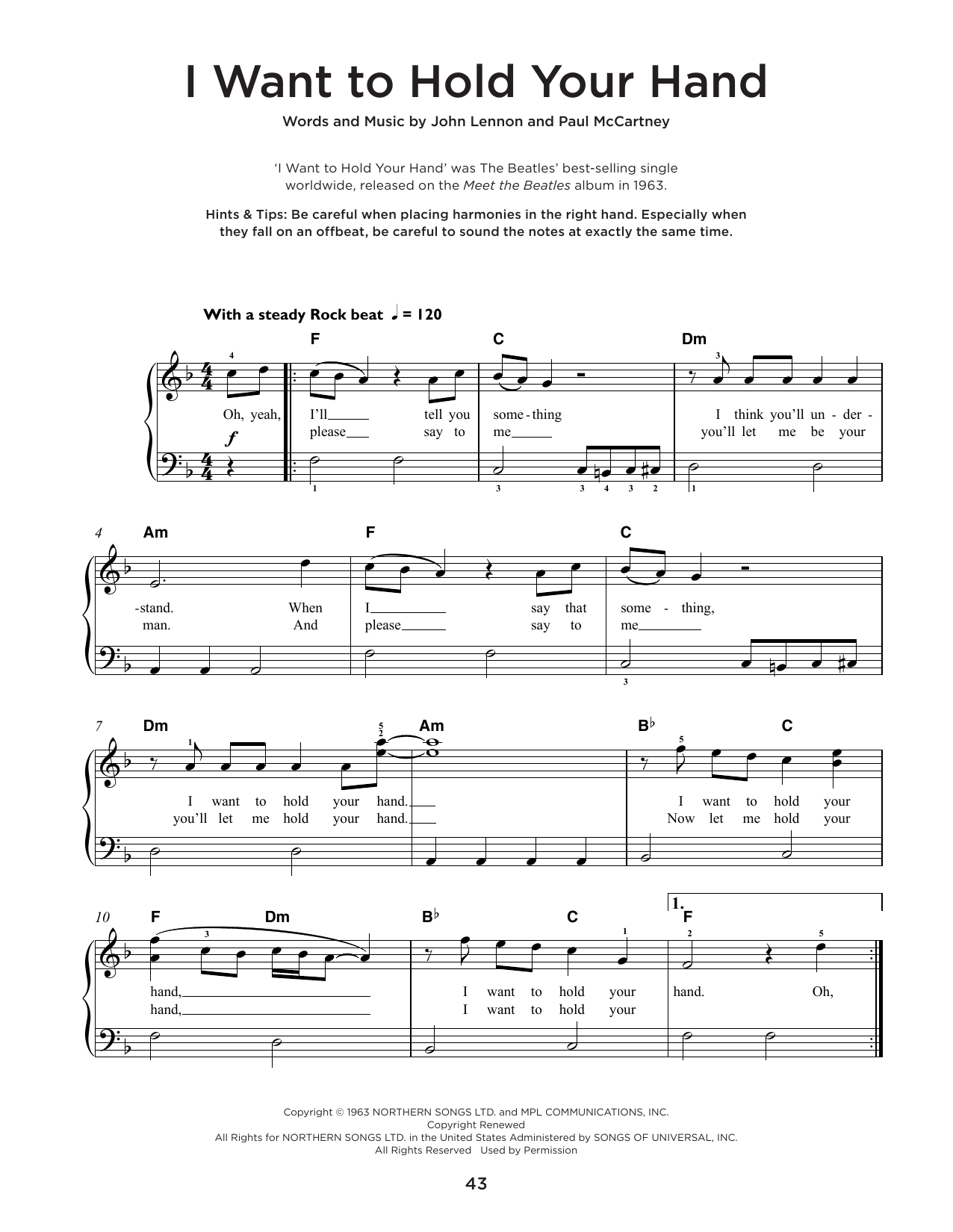 Product picture to:  I Want To Hold Your Hand - The Beatles