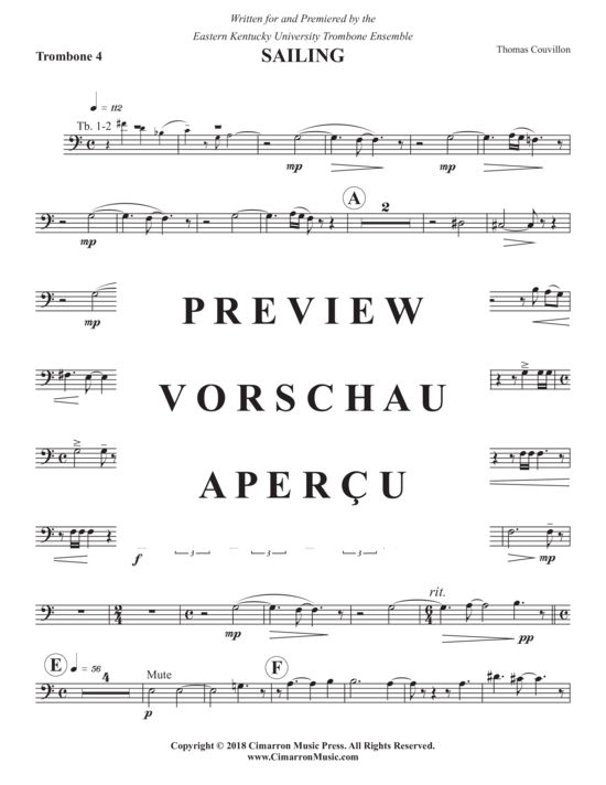 Product gallery: Page 18 of 21 Sailing , , (Trombone Ensemble)