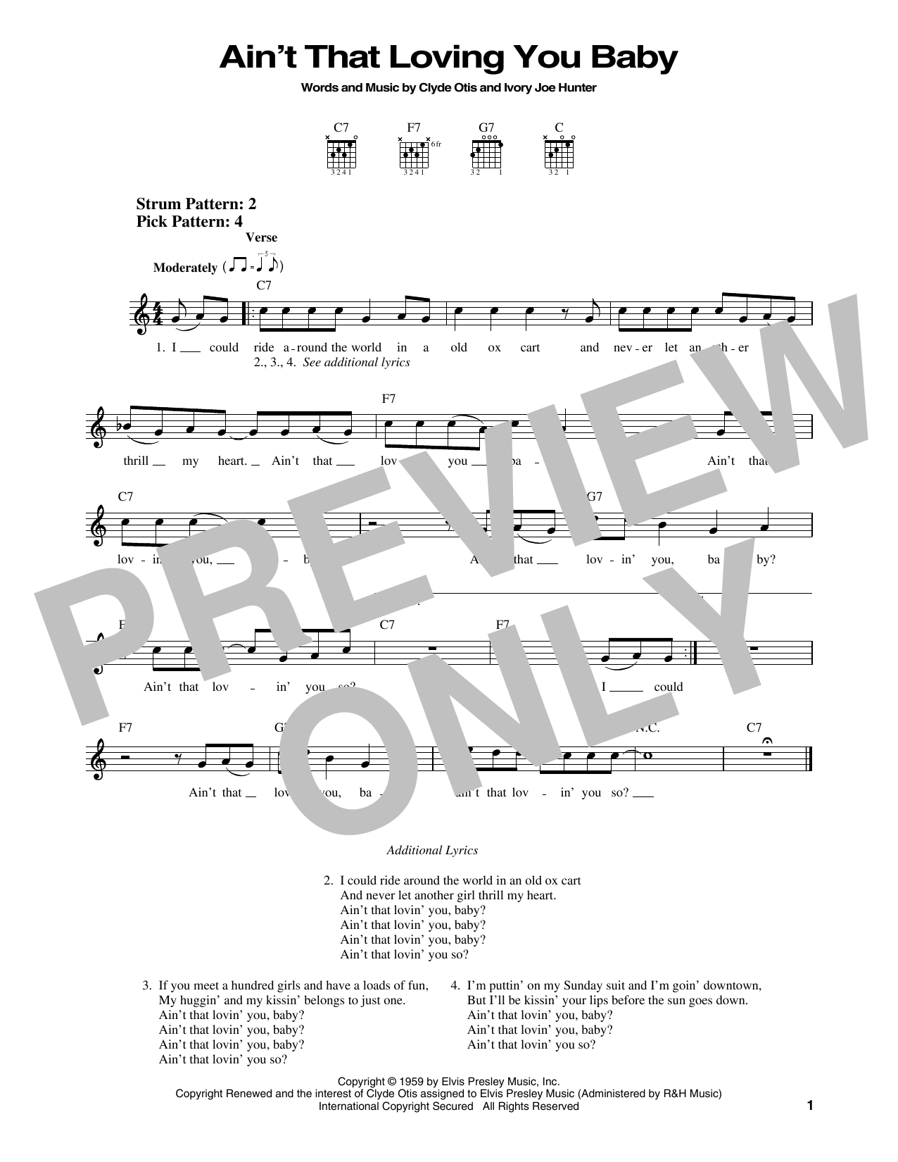 Produktgalerie: Seite 1 von 1 Ain't That Loving You Baby, Elvis Presley, Gitarre