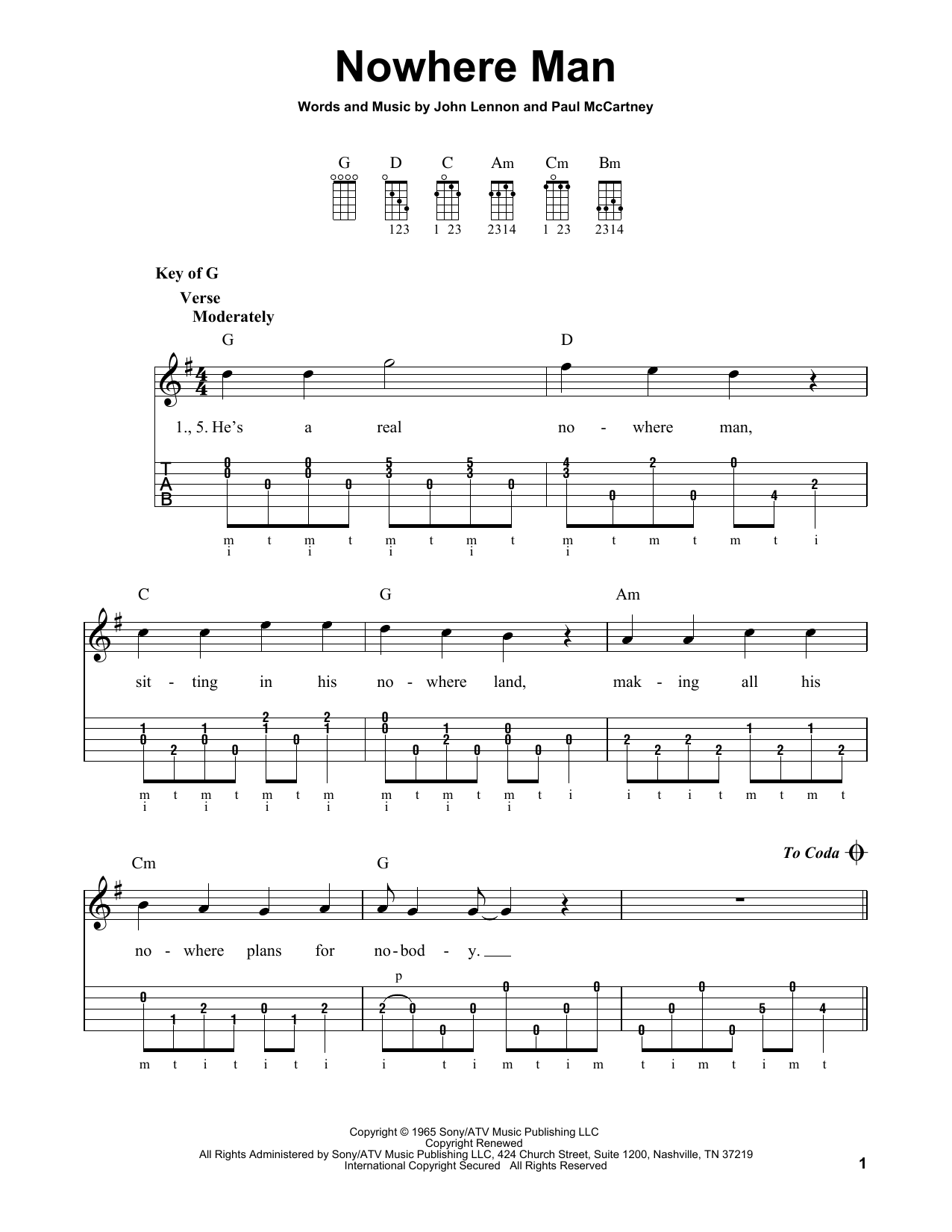 Produktgalerie: Seite 1 von 1 Nowhere Man, The Beatles, Banjo