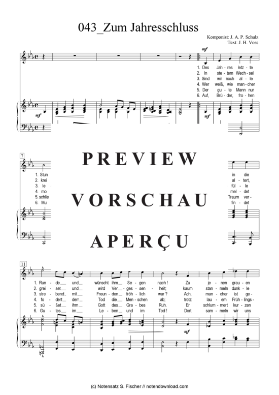 Produktgalerie: Seite 2 von 3 Zum Jahresschluss , , Klavier und Gesang