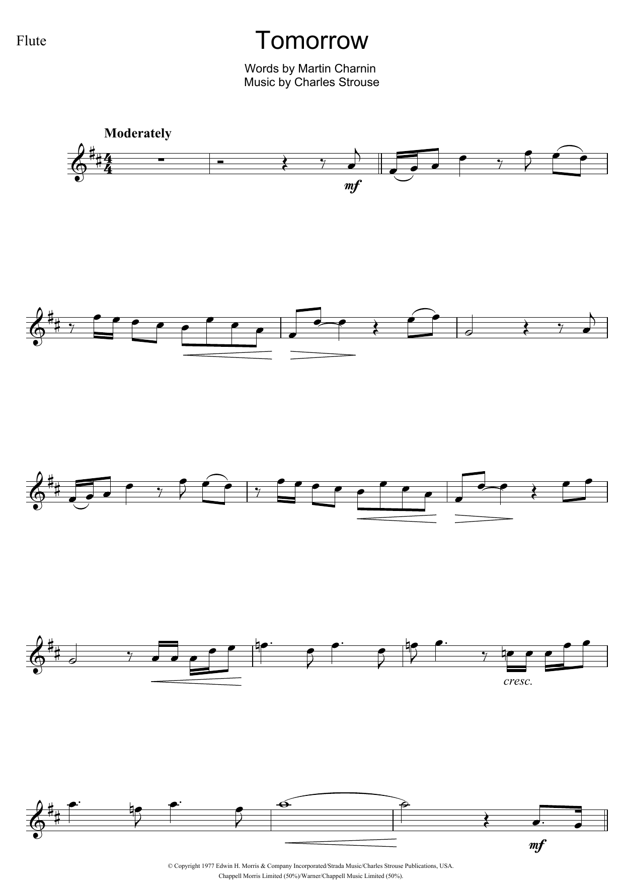 Product gallery: Page 1 of 1 Tomorrow (from Annie), Charles Strouse