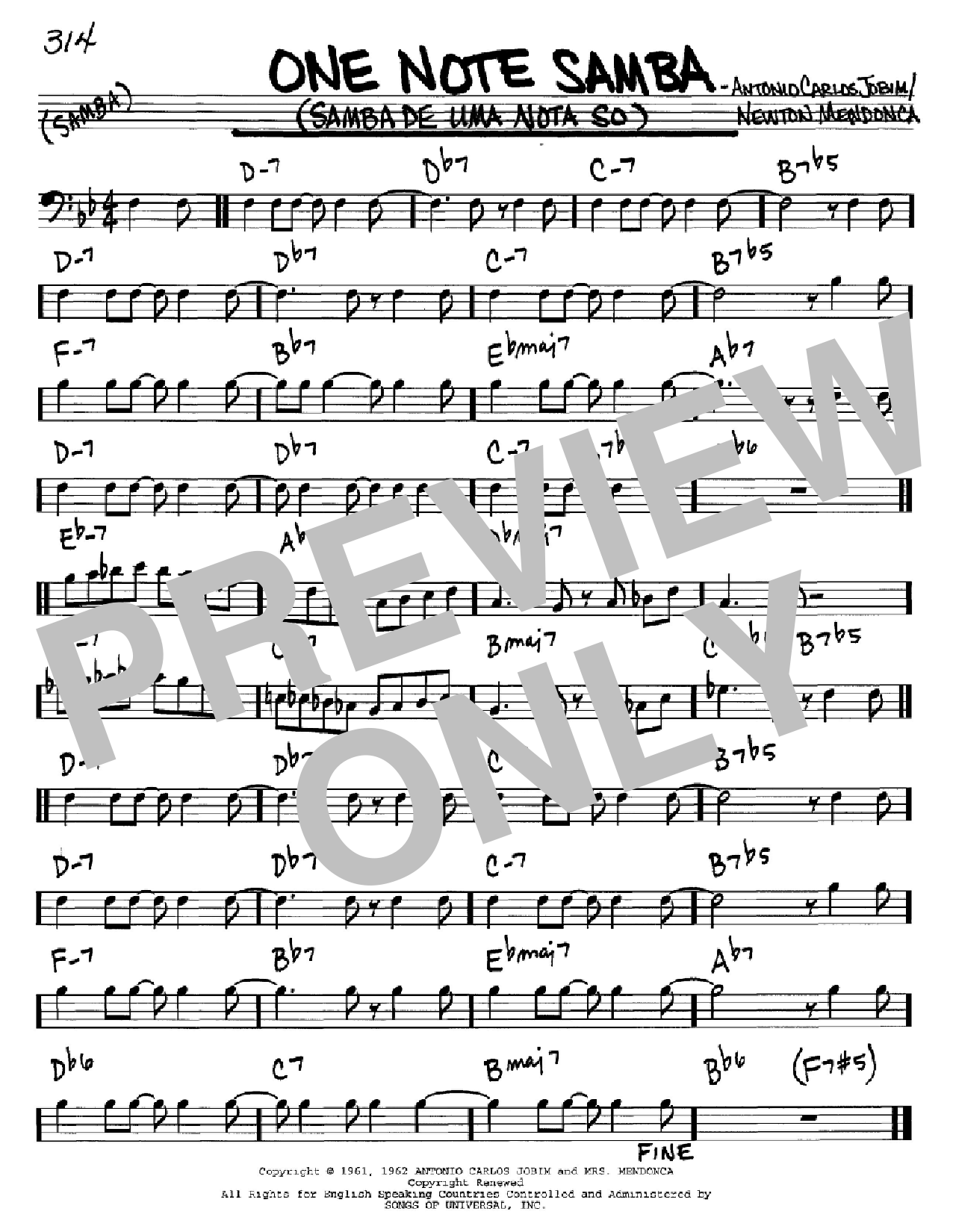 Product picture to: One Note Samba (Samba De Uma Nota So)
