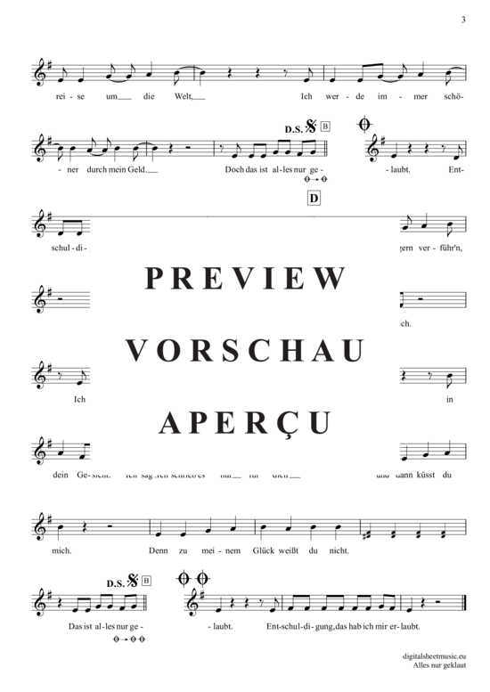 Produktgalerie: Seite 4 von 4 Alles nur geklaut , Prinzen, Die, (Oboe)
