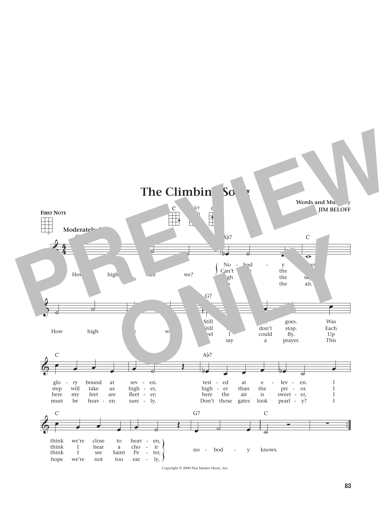 Product gallery: Page 1 of 1 The Climbing Song (from The Daily Ukulele) (arr. Jim Beloff), Jim Beloff