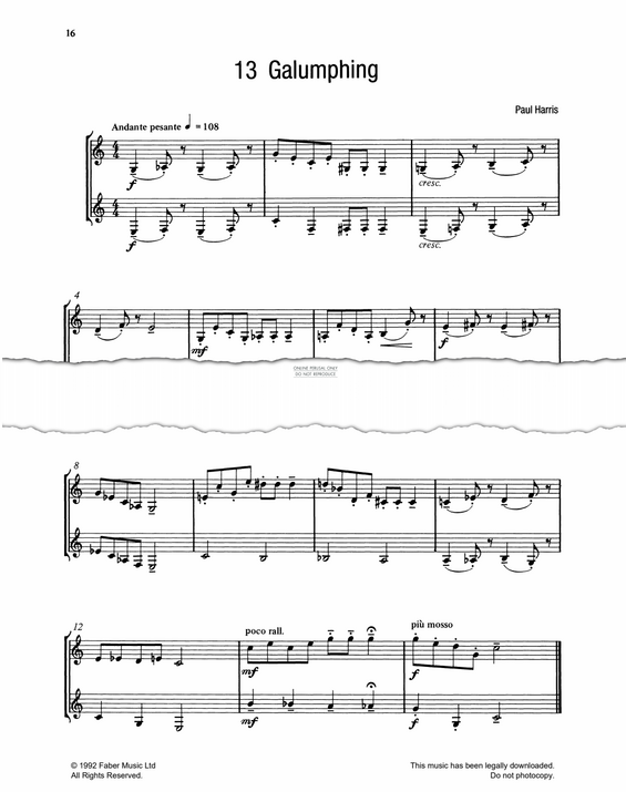 Product gallery: Page 1 of 1 Galumphing, Paul Harris