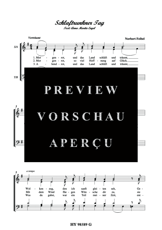 gallery: Schlaftrunkener Tag, , (Gemischter Chor)