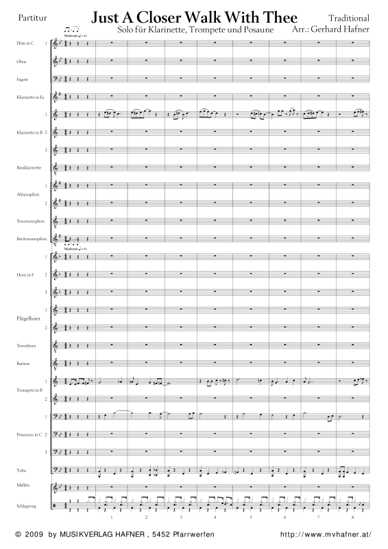 Product gallery: Page 1 of 11 Just A Closer Walk With Thee, , (large wind orchestra)