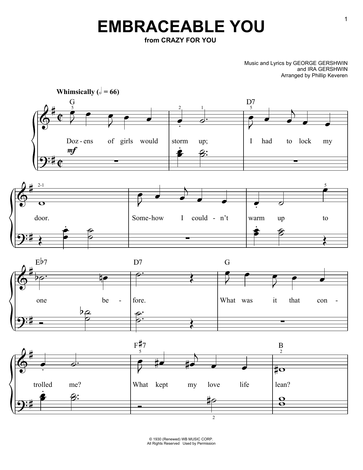 Product picture to: Embraceable You (arr. Phillip Keveren)