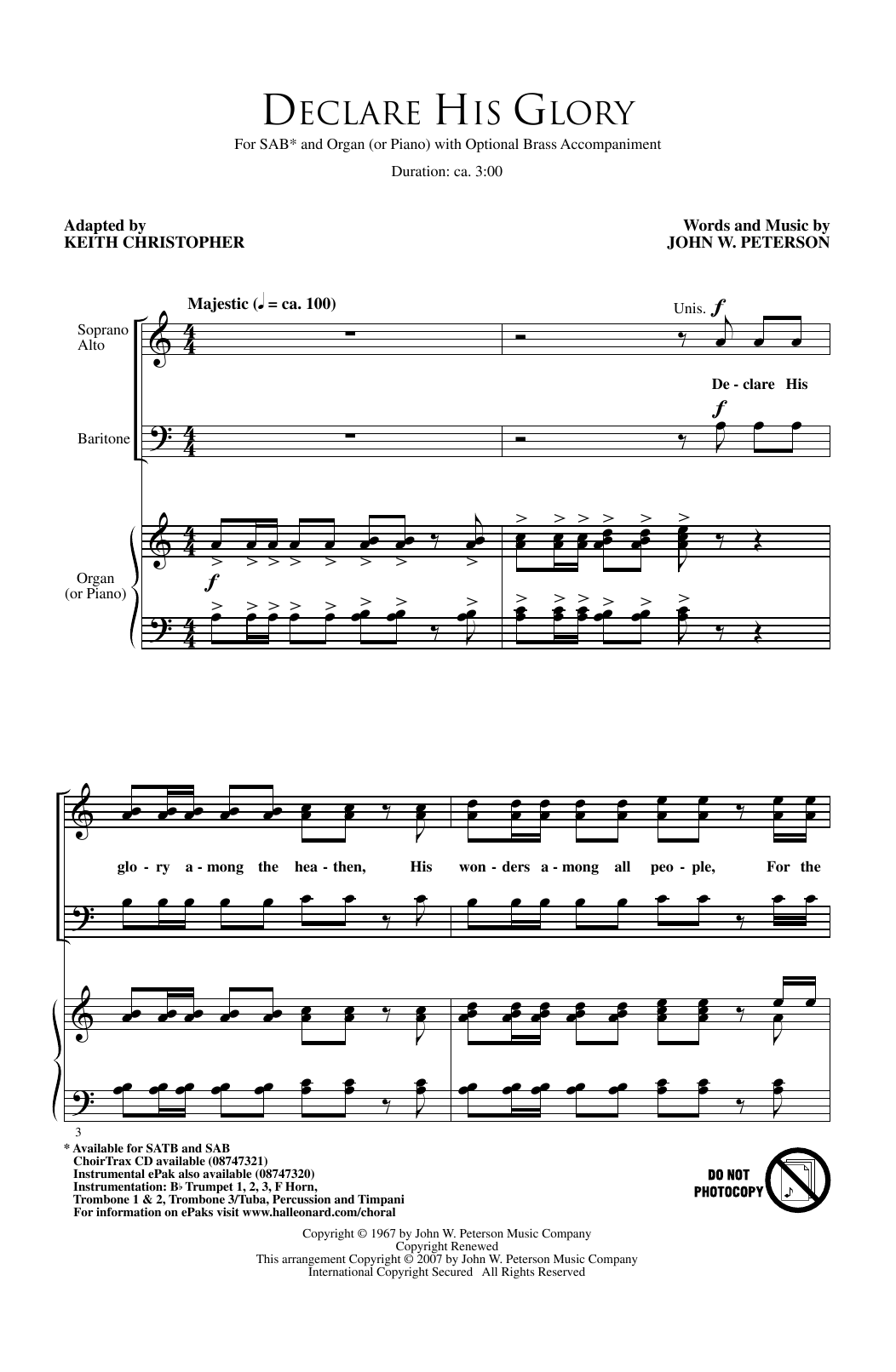Produktbild zu: Declare His Glory