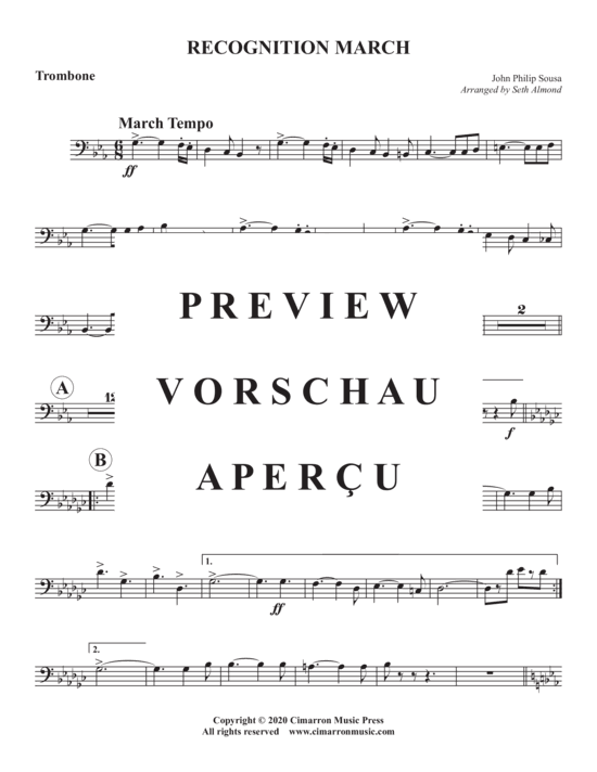 Produktgalerie: Seite 14 von 17 Recognition March , , (Blechbläser Quintett)