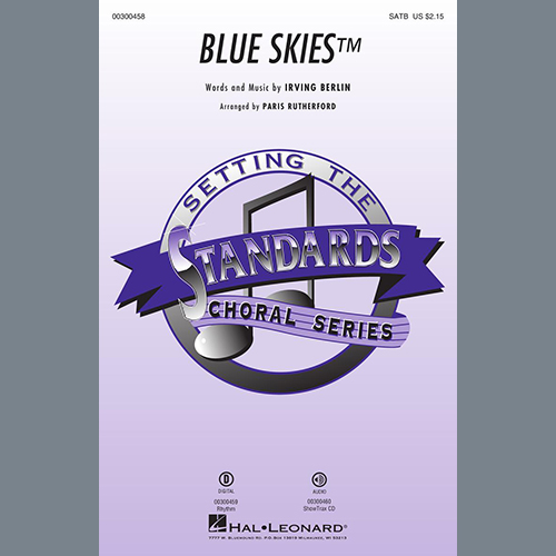 cover: Blue Skies (arr. Paris Rutherford), Irving Berlin, Chor